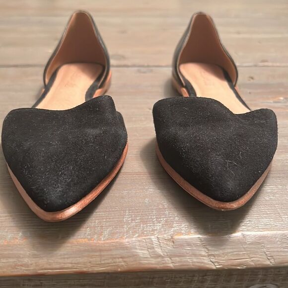 EUC Madewell The Arielle d'Orsay Flat in Black Leather and Suede - 6.5 - Picture 6 of 7